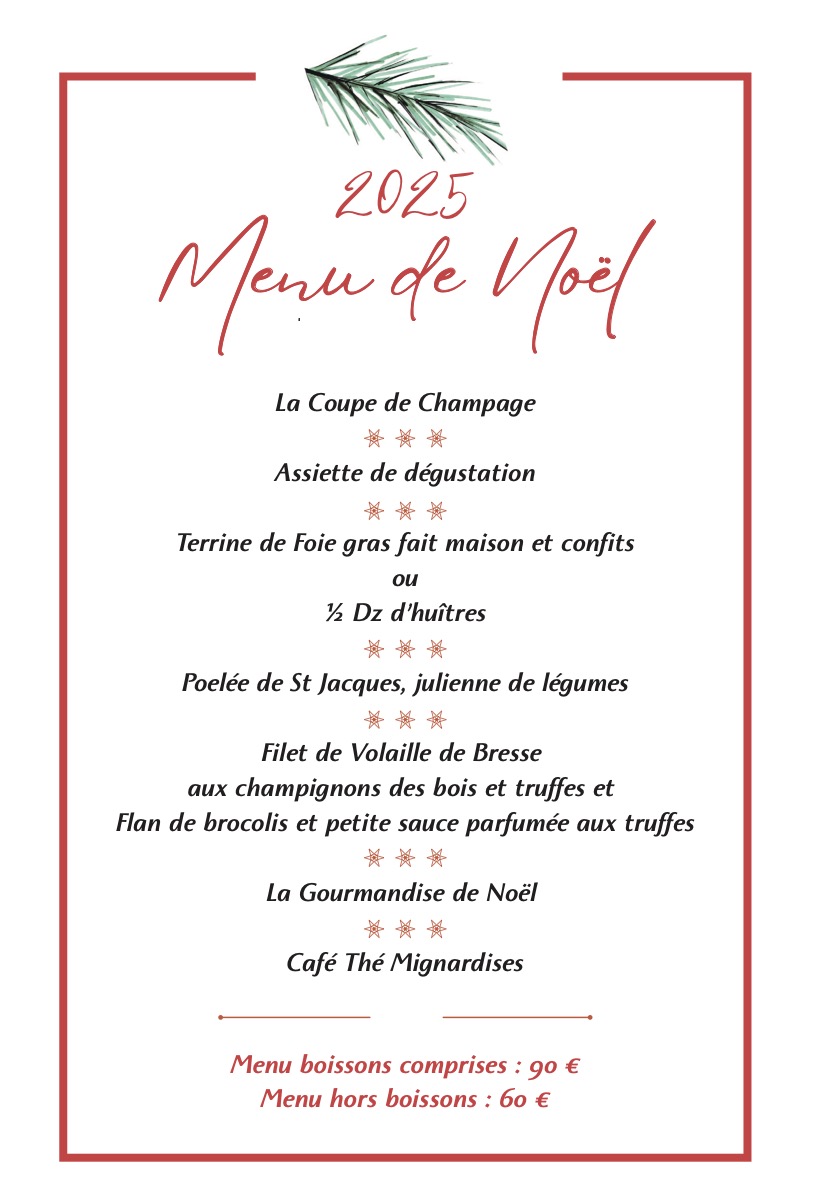 Menu Noël